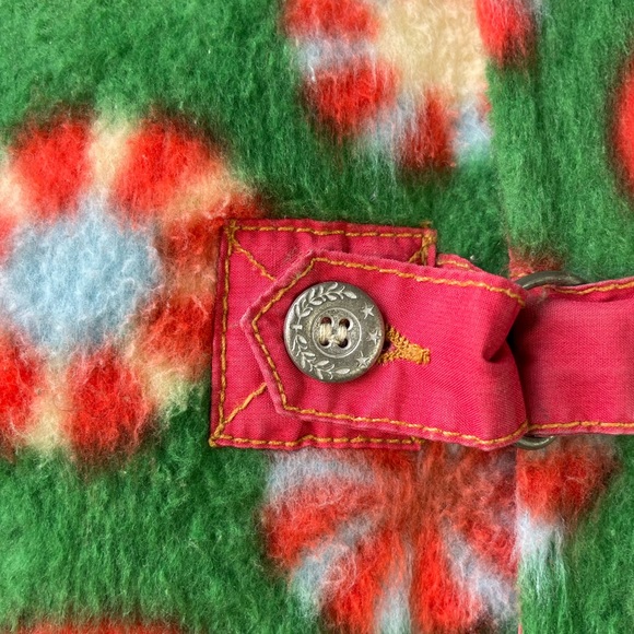 OILILY Vintage Vest Spell-Out Embroidery Peppermint Swirl Candy Print Small - Picture 6 of 11